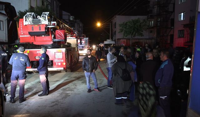 Bolu'da korkutan yangın