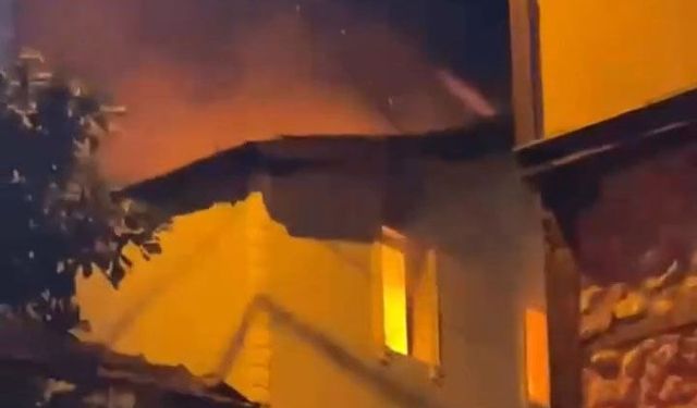 Bursa'da müstakil bir evde yangın çıktı