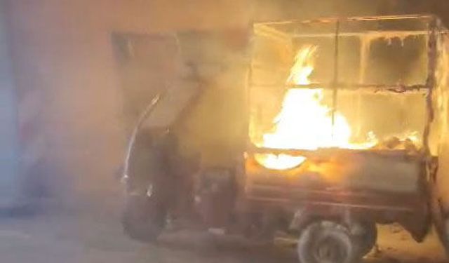 Bursa’da Seyir Halindeki Motosiklet Alev Aldı