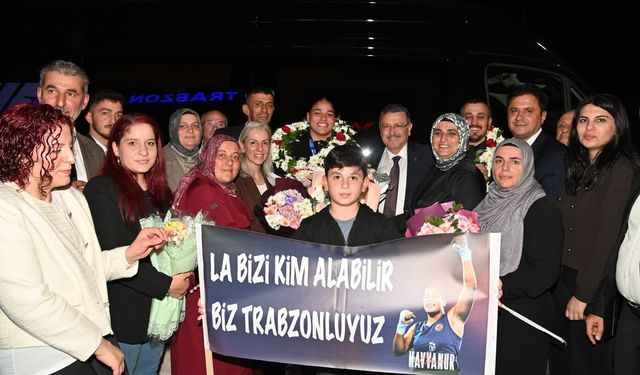 Havvanur Kethüda, Trabzon'da coşkuyla karşılandı