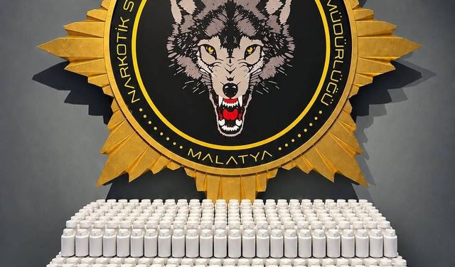 Malatya'da 46 bin sentetik hap ele geçirildi