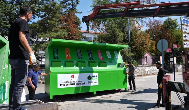 Keçiören’de Mobil Atık Merkezleri Yenileniyor