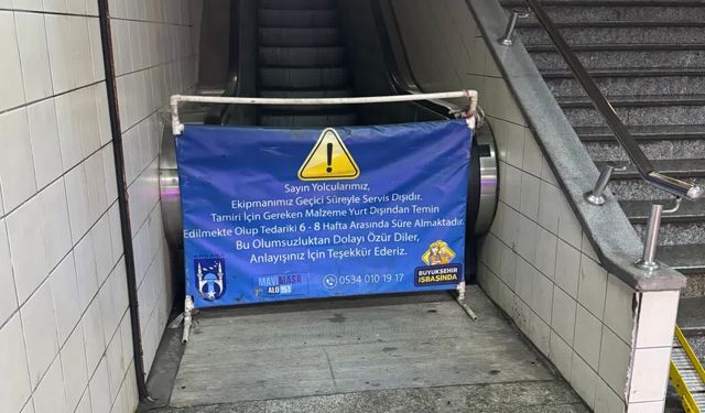 Ankara'da Yürüyen Merdivenlerde Sirenli Önlem: Butona Basana Sesli Uyarı