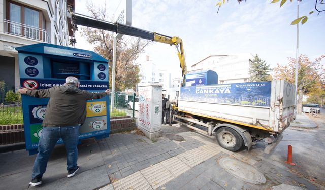 Çankaya’da sıfır atık çalışmaları: 200 yeni geri dönüşüm ekipmanı yerleştiriliyor
