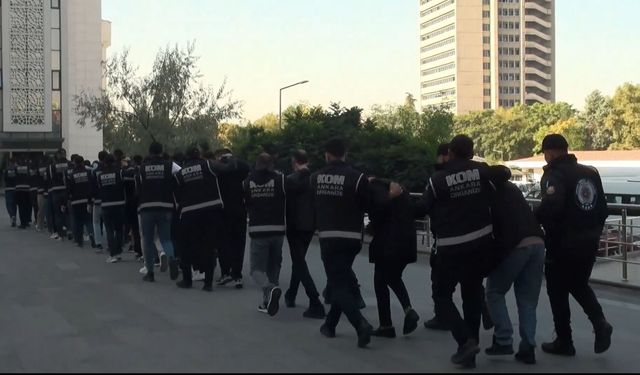 Ankara Merkezli 14 İlde Suç Örgütlerine Operasyon