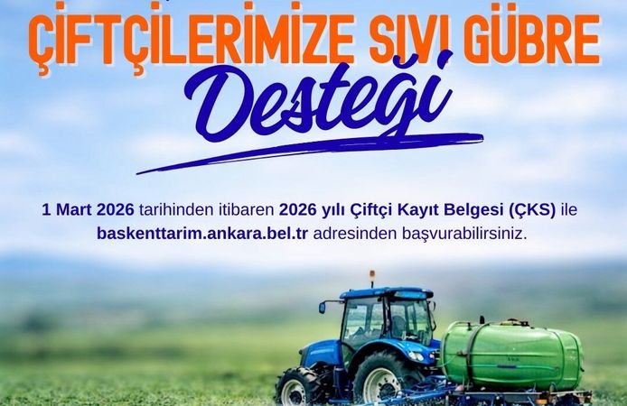 Beypazarı’nda Çiftçiye Sıvı Gübre Desteği Başlıyor