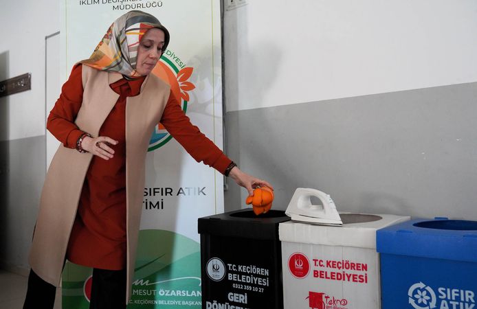 Keçiören’de öğrencilere sıfır atık eğitimi