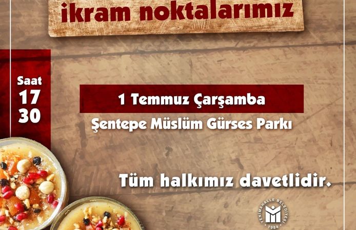 Yenimahalle'de aşure bereketi: Belediye binlerce vatandaşa ikramda bulunacak