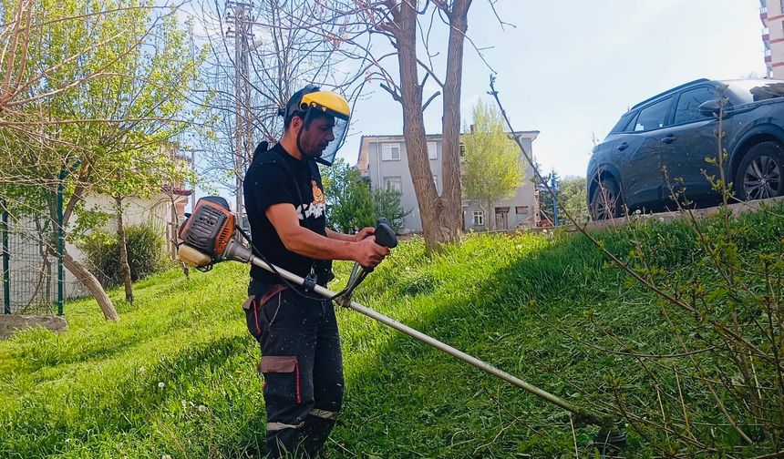 Kızılcahamam Belediyesi’nden Yeşil Alanlara Yoğun Mesai
