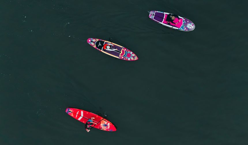 Mogan Gölü'nde Sup Board eğitimi verildi!