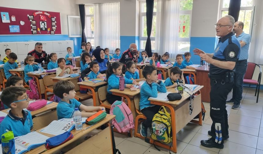 Öğrencilere trafik eğitimi!