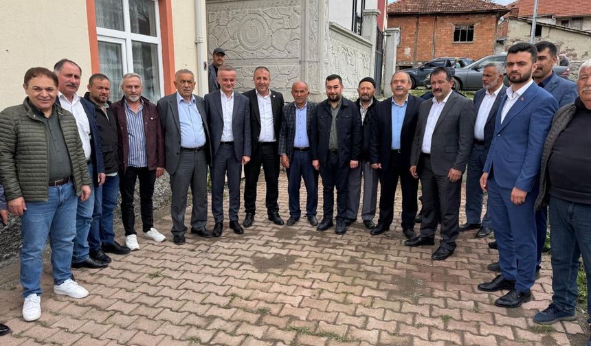 Orta ilçesinde çiftçiler yağmur duası yaptı