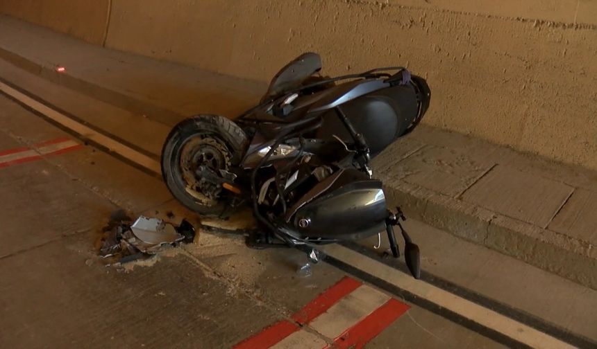 Ters yöne giren cip, motosiklete çarptı