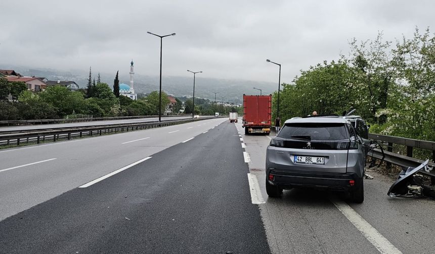 TIR'a arkadan çarptı!