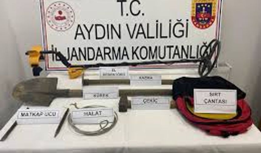 Aydın'da tarihi eser kaçakçılığında 3 gözaltı