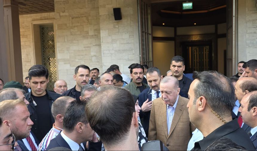 Erdoğan bayram namazını Muğla'da kıldı