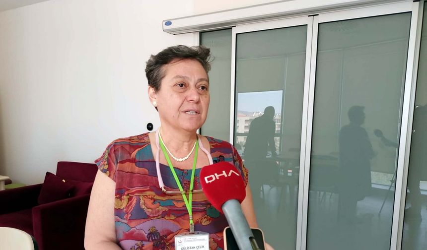 Hastanede sınava girdi