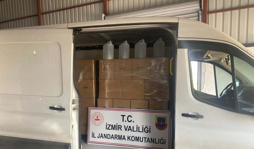 İzmir'de sahte içki operasyonu