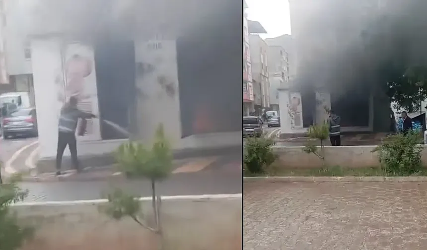 Elektrik trafosunda yangın çıktı