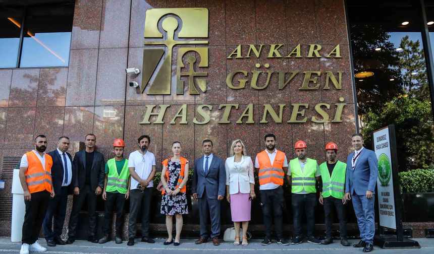 Güven Hastanesi Elektronik Atıklarını Çankaya Belediyesi’ne Teslim Etti