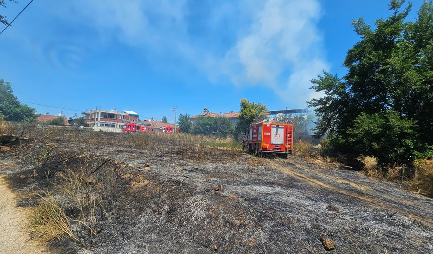Tarlayı temizlemek istedi, odunluğunu yaktı