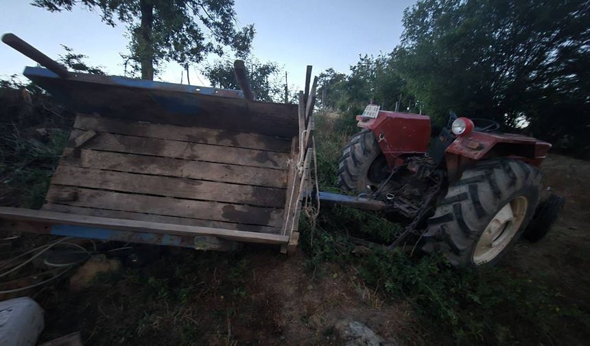 Traktörün altında kalan kadın ağır yara aldı