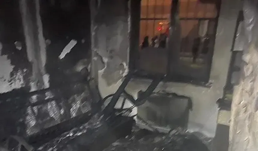 Ütüden yangın çıktı