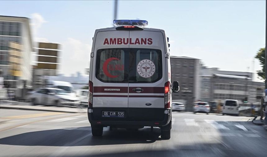 Merdivenden düşüp yaralandı, kurye kurtardı!