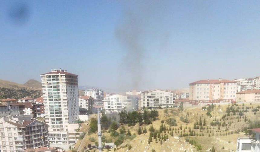 Mamak’ta Otluk Alanda Yangın: Alevler Ağaçlara Sıçradı!