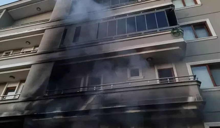 Yangından kaçarken balkondan atladı