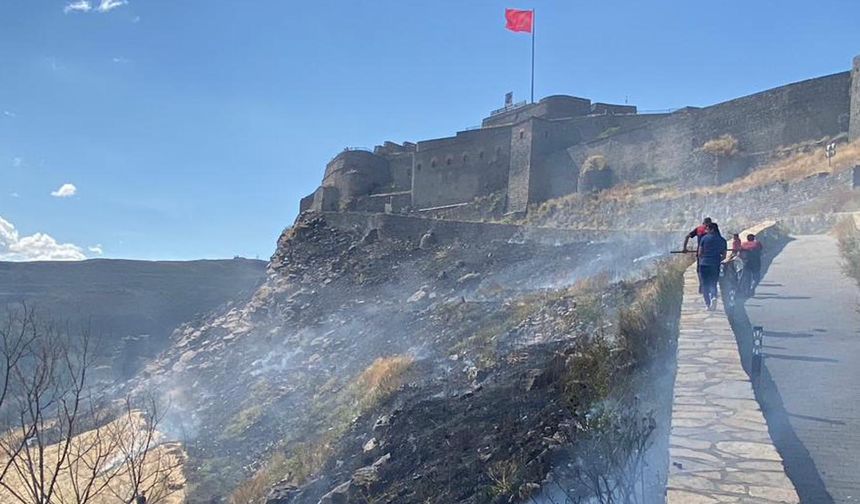 Kars Kalesi eteklerindeki yangına ilişkin 1 kişi tutuklandı