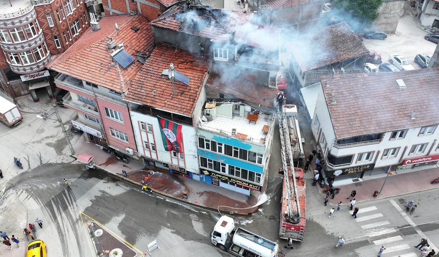Tokat'ta 5 katlı binada yangın çıktı!