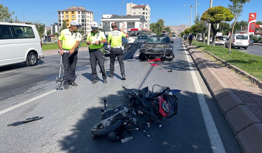 Kayseri'de korkutan kaza