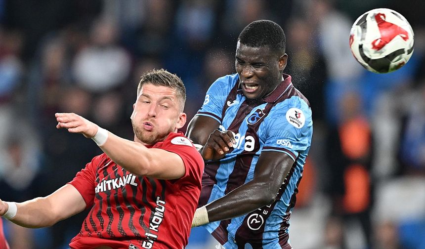 Trabzonspor ile Gaziantep FK Puanları Paylaştı