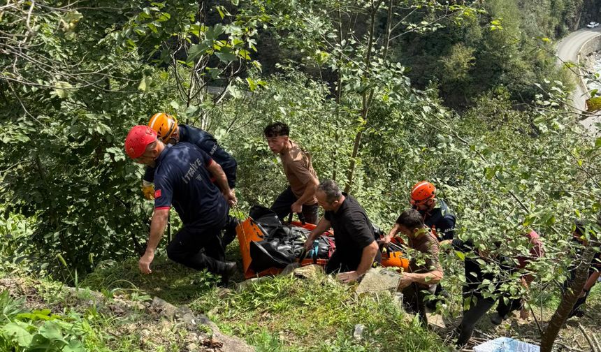 Giresun'da korkutan kaza