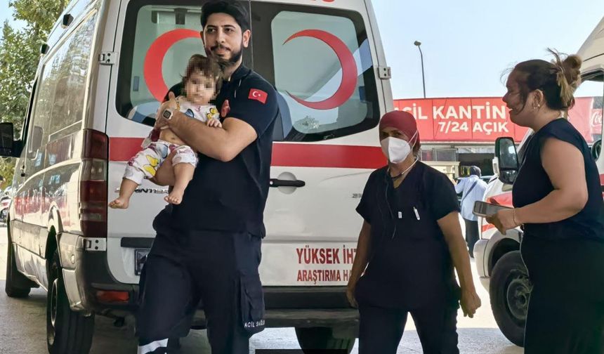 Maraş otu yutan Elisa bebek tedaviye alındı