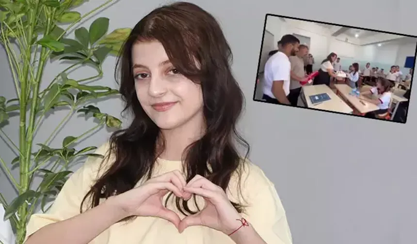 Liseli Gülnaz'a arkadaşlarından sürpriz!