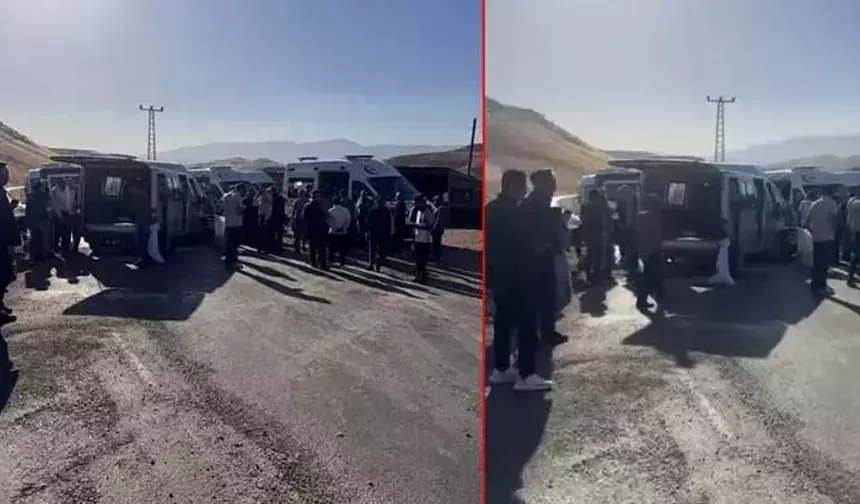 Siirt’te Öğretmenleri Taşıyan Minibüs Kaza Yaptı: 12 Yaralı