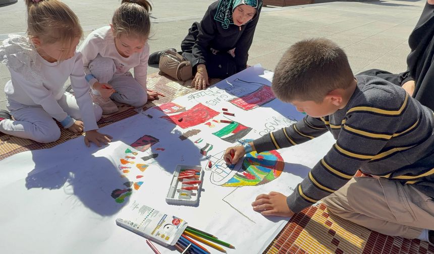 Yozgat'ta 'Filistinli Çocuklar İçin Çiz' etkinliği!