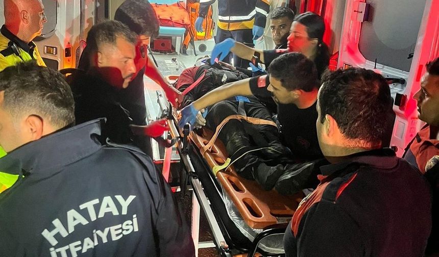 Asi Nehri’ne Düşen Motosiklet Sürücüsü Kurtarıldı