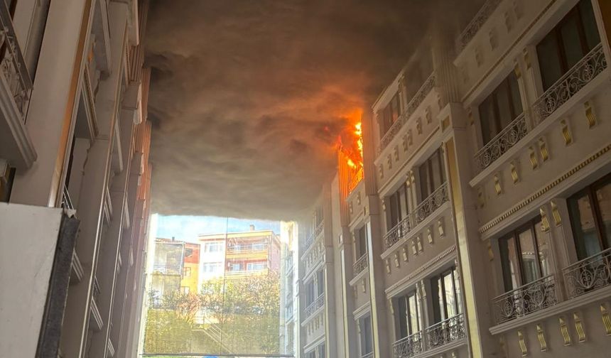 Otelin makine dairesinde yangın çıktı