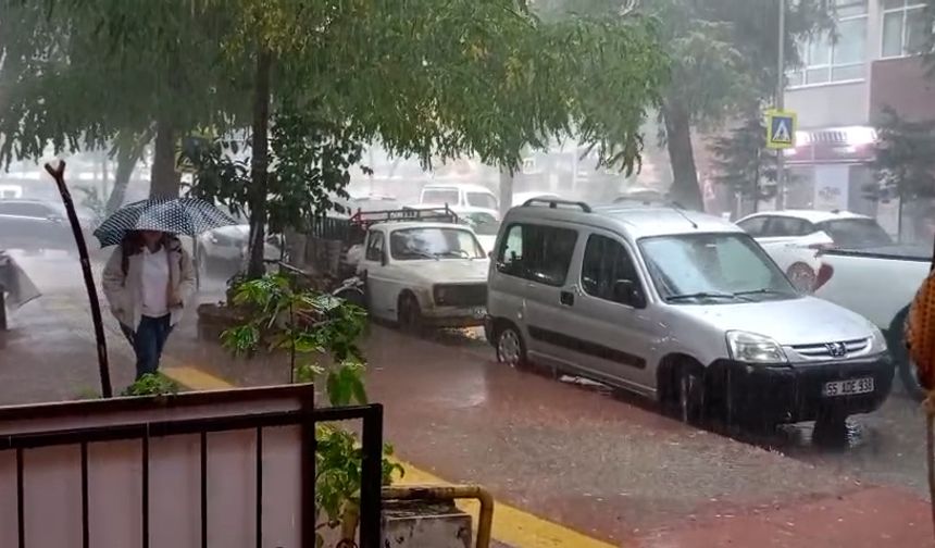 Samsun'da şiddetli sağanak