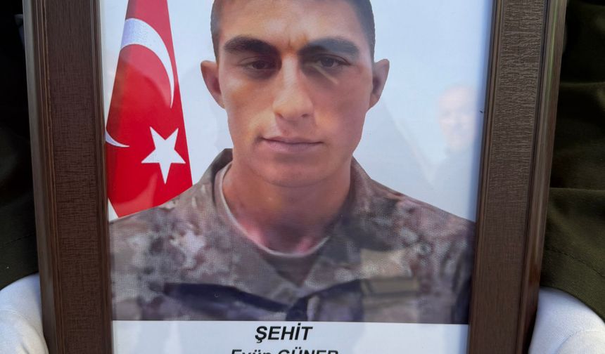 Şehit Eyüp Güner'in cenazesi, törenle memleketine uğurlandı