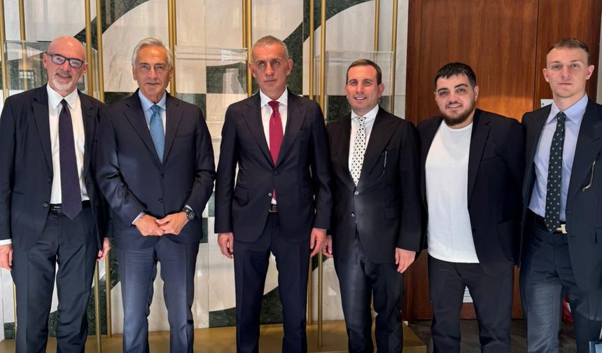TFF Başkanı Hacıosmanoğlu, İtalya’da Gravina ile Görüştü