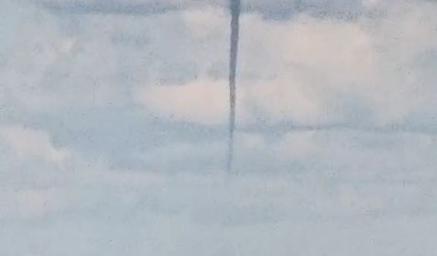 Zonguldak'ta aynı anda gökkuşağı ve hortum