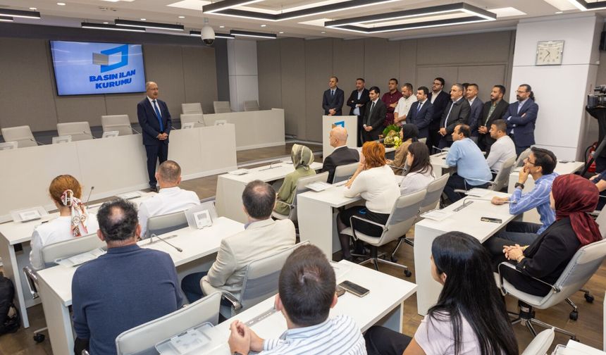 Cavit Erkılınç, Basın İlan Kurumu personeline veda etti!