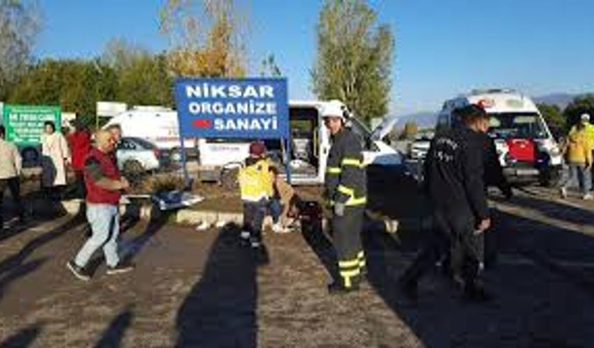 Tokat'ta korkutan kaza