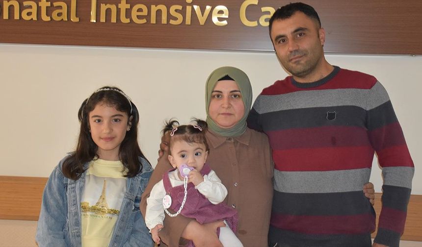 Prematüre doğan Ayliz bir yaşına ulaştı!