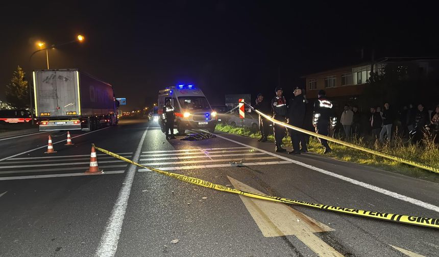 Düzce'de ticari araç yaşlı kadına çarptı