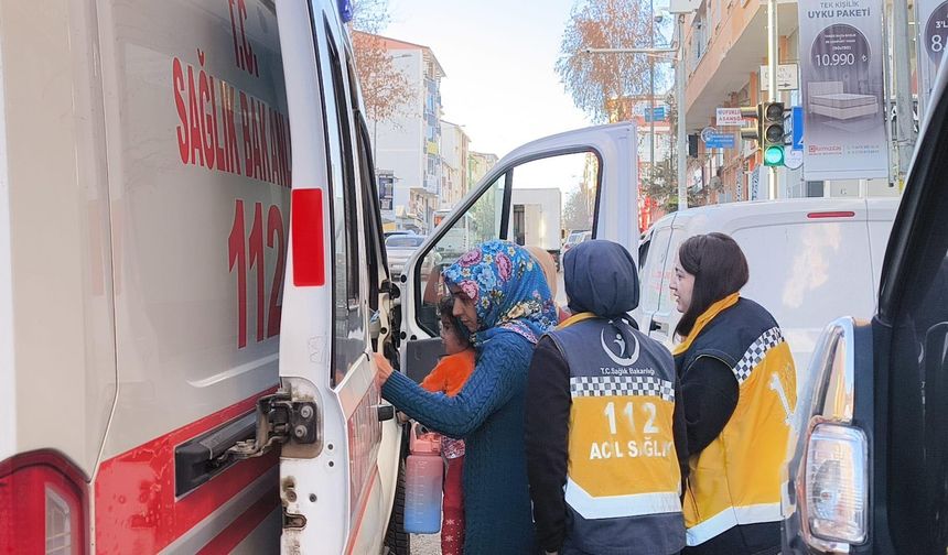 Kars'ta 6 katlı binada yangın çıktı